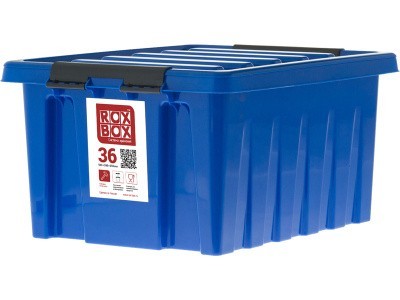 Ящик сплошной 500×390×250 мм, объем 36 л., арт.: Rox Box 36, оранжевый, код: 19346