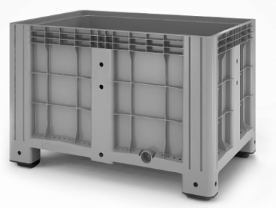 Контейнер iBox 1200х800х800 сплошной на ножках с краном 1"