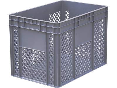 Ящик 600x400x420 без ручек перфорированный, код: 32709