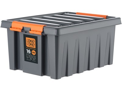 Ящик сплошной 415×300×190 мм, объем 16 л., арт.: Rox Box PRO 16, антрацит, код: 25339