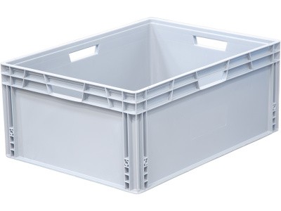 Ящик сплошной 800×600×340 мм, объем 163.2 л., арт.: SPK 8633, серый, код: 24294