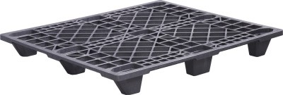 Паллет 1200х1000х130 мм ( перфорированный на 9 ножках) черный, арт. DP 1210 P (Q4), код: 15168