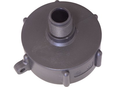 Переходник п/э для еврокуба 2"× 1/2" "мама-папа", резьба S60X6, код: 37997