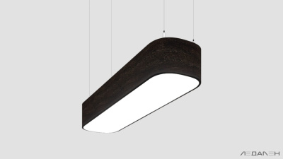 Овальный светильник WOOD OVALE 3000K 92W, корпус Венге