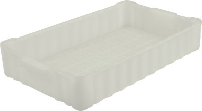 Ящик сплошной 788×470×138 мм, объем 40 л., арт.: 213, белый, код: 00399