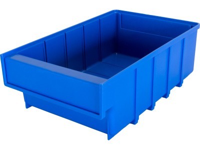Ящик сплошной 300×185×100 мм, объем 5.55 л., арт.: 6002, красный, код: 10555