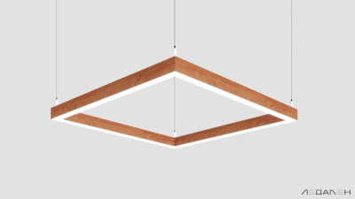 WOOD KVADRATO 3000K 58W Груша, корпус 