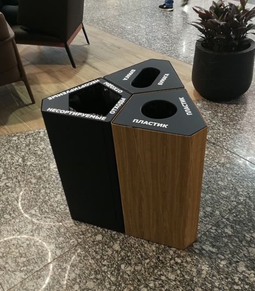 Урна Кайт, кольцо под пакет, 3х40 л