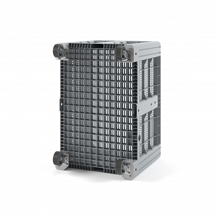 Пластиковый контейнер IBOX 1200х800 перфорированный на колесах