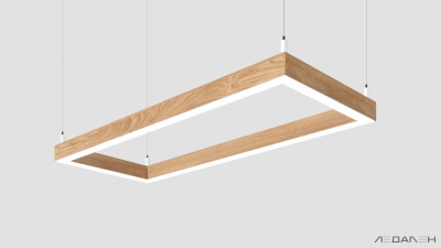 WOOD RETTANGOLO 5000K 84W Дуб, корпус 