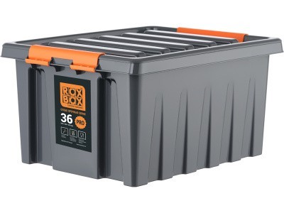 Ящик сплошной 500×390×250 мм, объем 36 л., арт.: Rox Box PRO 36, код: 25340