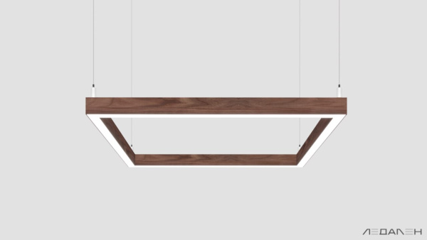 WOOD KVADRATO 3000K 58W Американский орех, корпус 