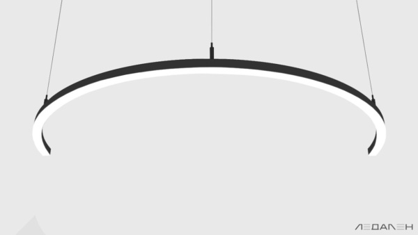 Светильник дуга ARCO SIDE 6000K 96W, корпус черный