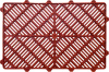 Ящик перфорированный 600×400×150, арт.: 216, объём 27, красный, код: 01168