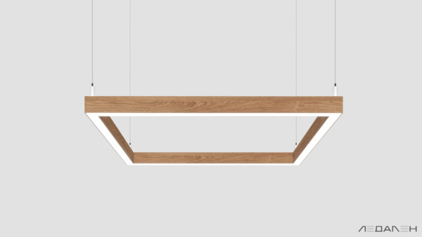 WOOD KVADRATO 3000K 58W Дуб, корпус 