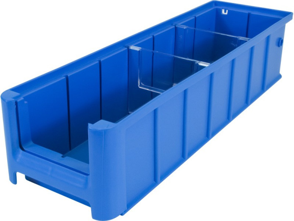 Ящик сплошной 400×117×90 мм, объем 4.21 л., арт.: SK 4109, синий, код: 12372