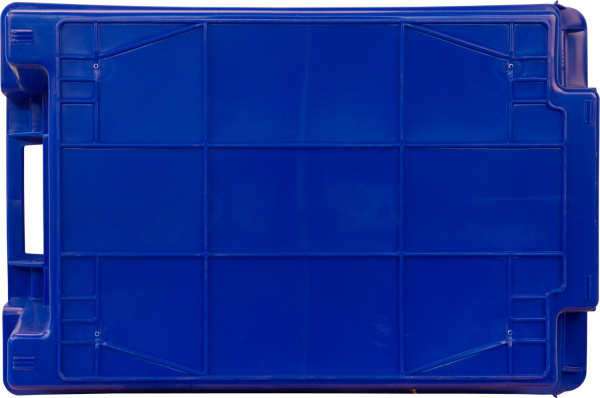 Ящик сплошной 600×400×200 мм, объем 37 л., арт.: 206, красный, код: 01307