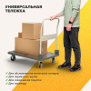 Тележка платформенная Стелла-техник FW-250П 900х610 со складной ручкой, грузоподъемность 250кг