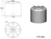 Емкость VTR 5000 зеленая