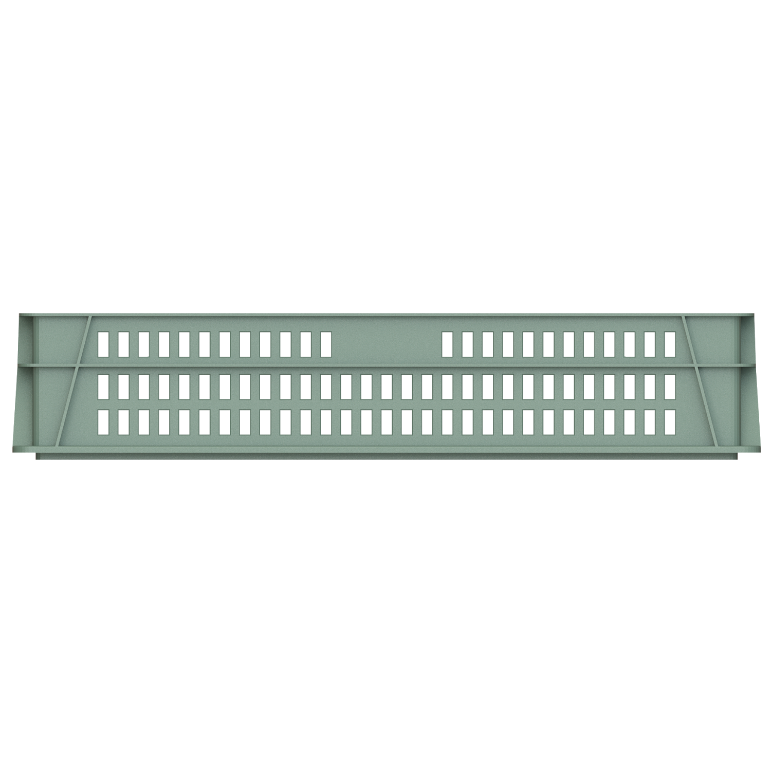 Ящик хлебный 740х465х145, перфорированный