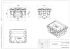 Ящик 250 литров с дозатором красный