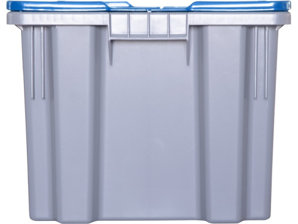 Ящик с крышкой п/э 600х400х315 сплошной, гладкое дно, морозостойкий Safe PRO, код: 33150