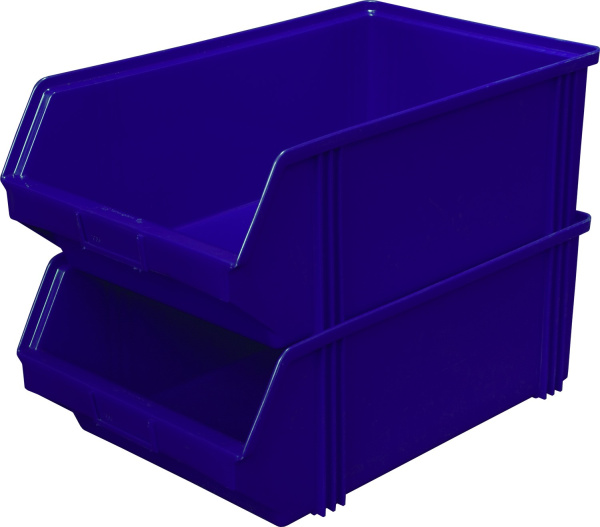 Ящик сплошной 500×310×183 мм, объем 28.37 л., арт.: 7965, красный, код: 00569