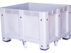 Big Box 1200х1000х760 сплошной, на колёсах серый, арт. D-Box 1210 SW (760) на колесах (Вар.2), код: 17811
