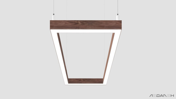WOOD RETTANGOLO 5000K 84W Американский орех, корпус 