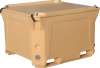 Контейнер 1230х1030х820 мм с крышкой, арт. RIC 660 бежевый, код: 01322