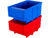 Ящик сплошной 170×105×80 мм, объем 1.43 л., арт.: 6001, красный, код: 10554