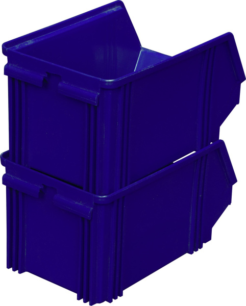 Пластиковый ящик для склада 225x145x130, код: 09988