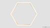 Шестиугольный светильник WOOD HEXAGON 3000K 80W Ясень белый, корпус 