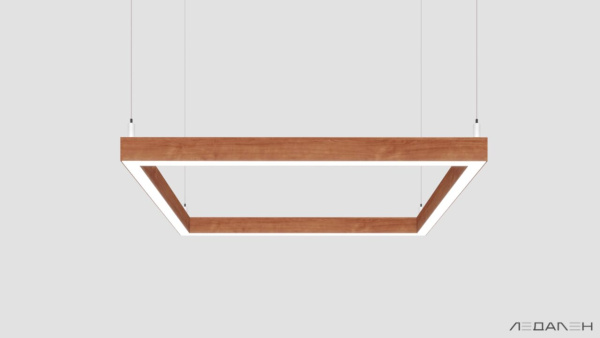 WOOD KVADRATO 4000K 58W Груша, корпус 