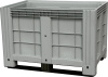 Контейнер 1200х800х800 мм сплошной на полозьях, арт. SDBOX 1208 SS серый, код: 13194