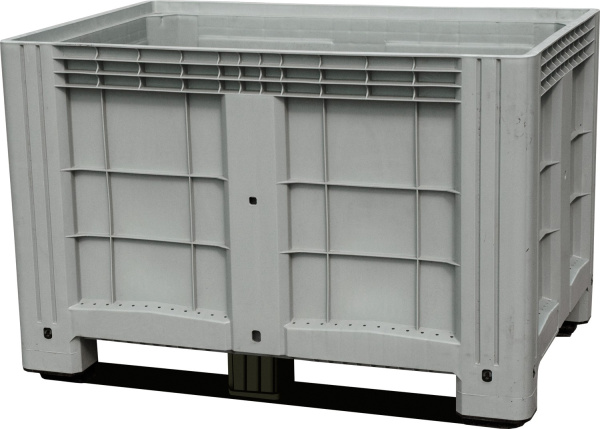 Контейнер 1200х800х800 мм сплошной на полозьях, арт. SDBOX 1208 SS серый, код: 13194