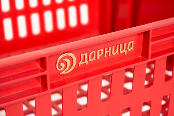 Ящик перфорированный 600×400×152, арт.: 403, объём 27, синий, код: 01468