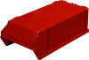 Ящик сплошной 500×230×150 мм, объем 17.25 л., арт.: 7964, красный, код: 00568