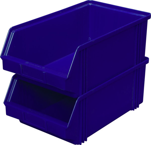 Ящик сплошной 400×230×150 мм, объем 13.8 л., арт.: 7963, красный, код: 00567