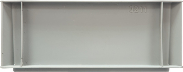 Ящик сплошной 300×200×120 мм, объем 4 л., арт.: 800.02, серый, код: 09947