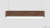 Овальный светильник WOOD OVALE 6000K 92W, корпус Американский орех