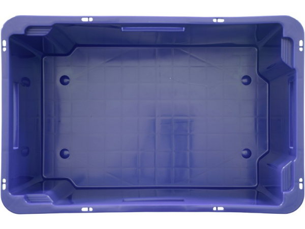 Ящик сплошной 600×400×300 мм, объем 52 л., арт.: 218-1, красный, код: 19566
