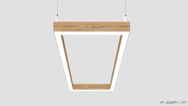 WOOD RETTANGOLO 4000K 84W Ясень оливковый, корпус 