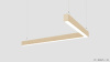 L-образный светильник WOOD ANGLE L 4000K 32W, корпус Ясень белый