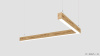 L-образный светильник WOOD ANGLE L 4000K 65W Ясень оливковый, корпус 