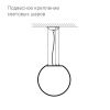 Светящийся шар Minge 300 мм Белая подсветка, ландшафтное крепление