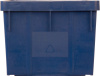 Ящик 390×365×295, дно перфорированное, стенки сплошные, арт.: 305 м, объём 28, синий, код: 13664
