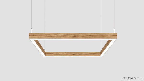 WOOD KVADRATO 6000K 162W Ясень оливковый, корпус 