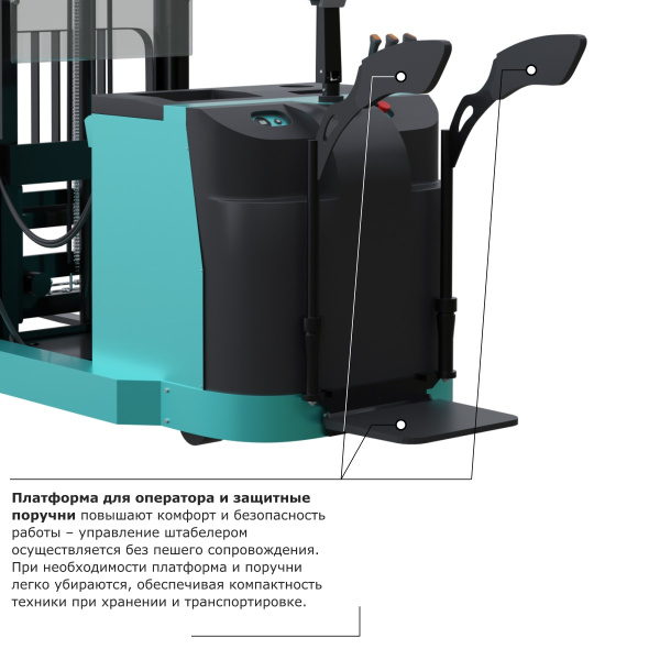 Штабелер с выдвижной мачтой (мини-ричтрак) PROLIFT PRO MRV 1535