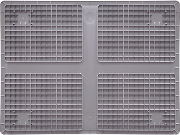 Ящик сплошной 800×600×230 мм, объем 105.6 л., арт.: SPK 8622, серый, код: 24293